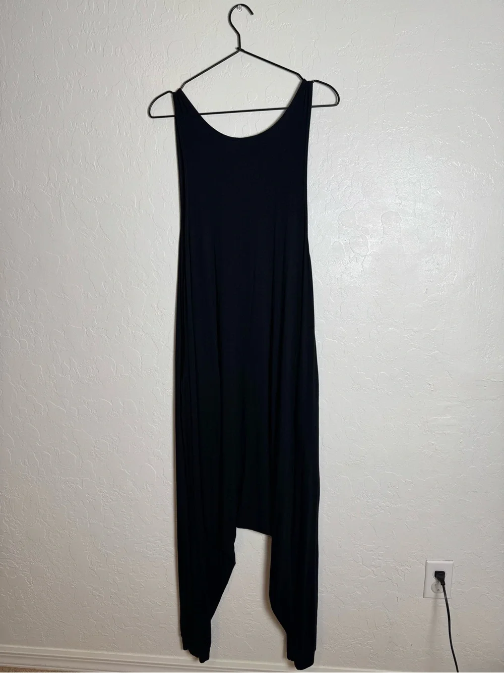 Momper Romper Black Harem Jumpsuit One Piece Medium